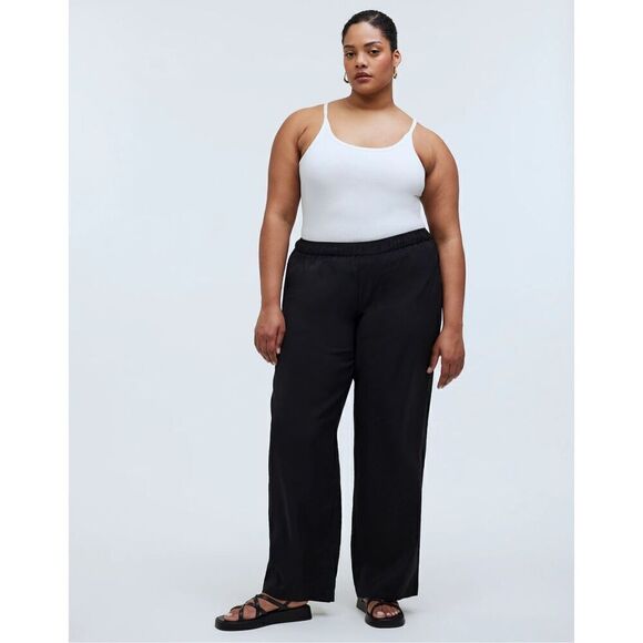 $78 Madewell Pull-On wide leg Pants in soft drape size 1x - Picture 1 of 5